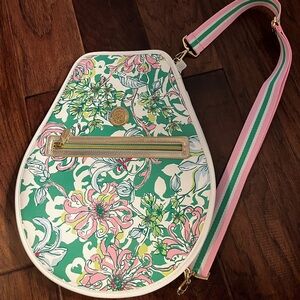 Lilly Pulitzer tennis racket sling cover